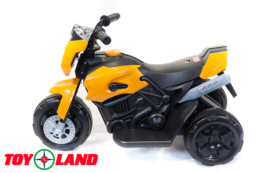 Электромотоцикл Toyland оранжевого цвета  